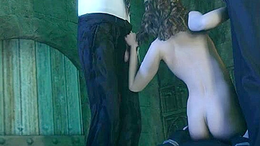 Massage your mouth with my dick! Taboo Slytherin sex scene with Hermione