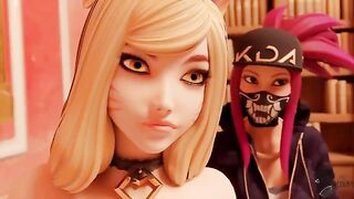Porn debut with big ears and bigger pussies with League of Legends gals