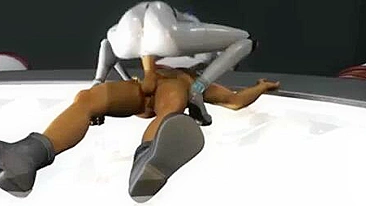 Good looking person gives some advice and fucks a horny robot later on