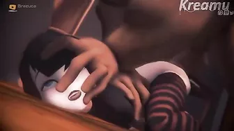 Mavis Dracula gets her tiny pussy and mouth fucked a bunch like a cheap hoe