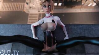 Spider Gwen gets violated by Vencom's huge cock in a taboo hentai movie here