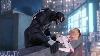 Spider Gwen gets violated by Vencom's huge cock in a taboo hentai movie here