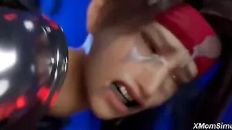 Brutal Tifa Lockhart gangbang with dirty action and truly hardcore penetration