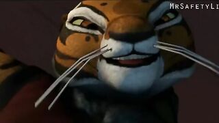 Tai Lung from Ku Fu Panda is having lotsa fun with a kinky and leggy tigress