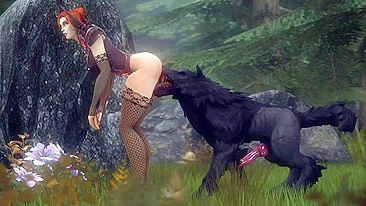 Assumi from World of Warcraft encounters some horny monsters in the woods