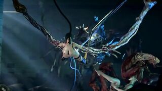 Horny Ada Wong's amazing zombie blowjob with hardcore fucking as a bonus