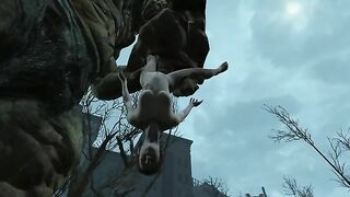 Behemoth from Fallout is going to destroy that juicy little pussy big time