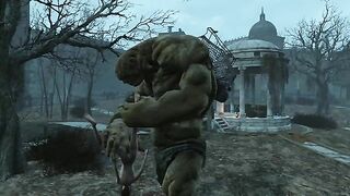 Behemoth from Fallout is going to destroy that juicy little pussy big time