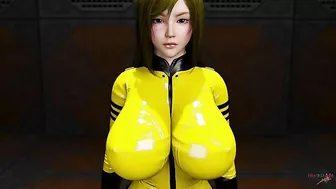 Hentai movie showing a big boobs spacewoman that gets power fucked a bunch