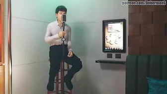 Boyfriend has to watch her take cock because he is knee deep in debet and shit