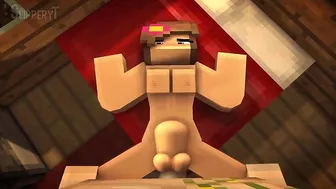 Minecraft porn showing lots of pussy pounding and cowgirl riding in hot ways