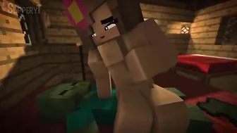Minecraft porn showing lots of pussy pounding and cowgirl riding in hot ways