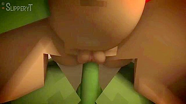 Minecraft porn showing lots of pussy pounding and cowgirl riding in hot ways