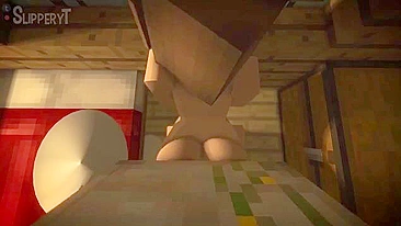 Minecraft porn showing lots of pussy pounding and cowgirl riding in hot ways