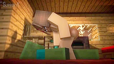 Minecraft porn showing lots of pussy pounding and cowgirl riding in hot ways