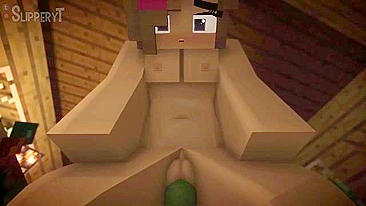 Minecraft porn showing lots of pussy pounding and cowgirl riding in hot ways