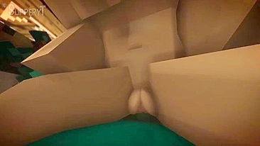 Minecraft porn showing lots of pussy pounding and cowgirl riding in hot ways