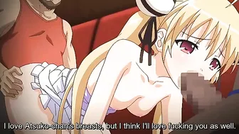 Pink hair babe is going to get impaled on a hard boner in a hentai scene Pink hair babe is going to get impaled on a hard boner in a hentai scene