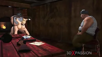 Disgusting and stupid Russian soldiers committing atrocities even in hentai porn