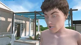 Blondie MILF doing the best with two boys that realyl wany to get off together