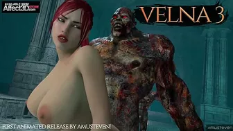 Mosnter showing its massive boner while fucking a well hung redhead in latex