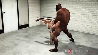 Big boobies black girl is going to do nasty things with an oversized boner