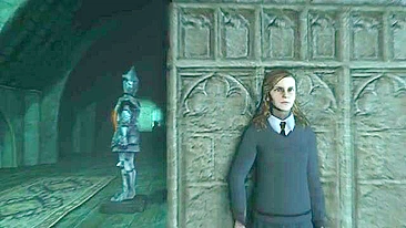 Harry Potter hentai featuring popular characters fucking in the hallways