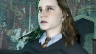 Hermione is taking a really stiff penis in a reverse cowgirl sexy scene