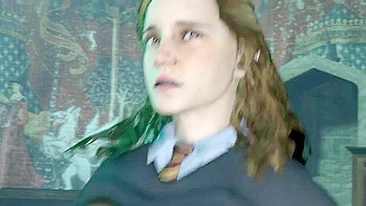 Hermione is taking a really stiff penis in a reverse cowgirl sexy scene