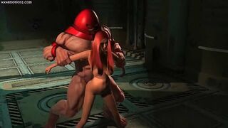 Juggernaut uses his cock to make Jean Grey scream and orgasm again and again