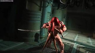 Juggernaut uses his cock to make Jean Grey scream and orgasm again and again