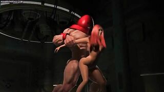 Juggernaut uses his cock to make Jean Grey scream and orgasm again and again