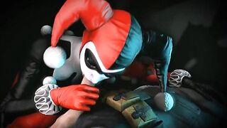 Harley Quinn blowjob scene with lots of closeup fucking and real orgasms