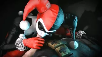 Harley Quinn blowjob scene with lots of closeup fucking and real orgasms