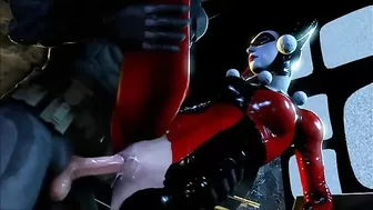Harley Quinn blowjob scene with lots of closeup fucking and real orgasms