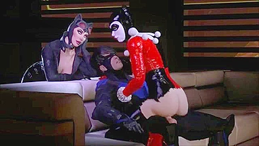 Harley Quinn blowjob scene with lots of closeup fucking and real orgasms