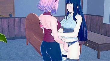 Sakura featured in a hardocre pussy licking hentai movie with a proper orgasm