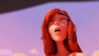 Wendy from Gravity Falls ends up getting her ginger pussy pounded poolside