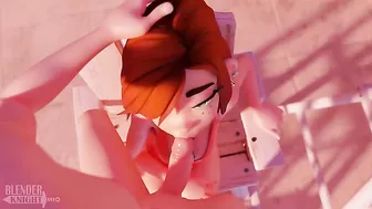 Wendy from Gravity Falls ends up getting her ginger pussy pounded poolside