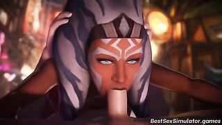 Ahsoka Tano and Rey appreciate brutal banging in a Star Wars hentai compilation