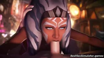 Ahsoka Tano and Rey appreciate brutal banging in a Star Wars hentai compilation