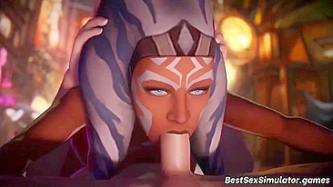 Ahsoka Tano and Rey appreciate brutal banging in a Star Wars hentai compilation