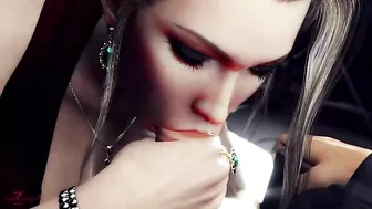 Hentai scene showing a leggy girl with big boobs getting off with a hard dick