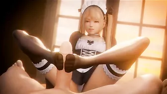Marie Rose in a hentai compilation with lots of brutal sodomy and closeups
