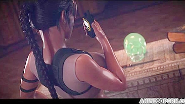 Lara Croft is going to get her pussy fucked savagely to the point of no return