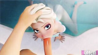 Anna and Elsa from Frozen get fucked in a hardcore compilation movie in HD