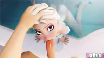 Anna and Elsa from Frozen get fucked in a hardcore compilation movie in HD