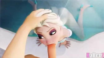 Anna and Elsa from Frozen get fucked in a hardcore compilation movie in HD