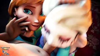 Anna and Elsa from Frozen get fucked in a hardcore compilation movie in HD