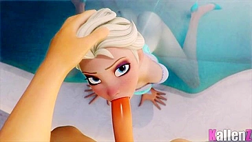 Anna and Elsa from Frozen get fucked in a hardcore compilation movie in HD